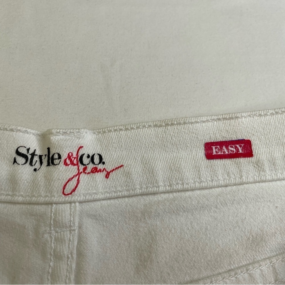 Style & Co White Easy Style Jeans Size 8 - Picture 4 of 7